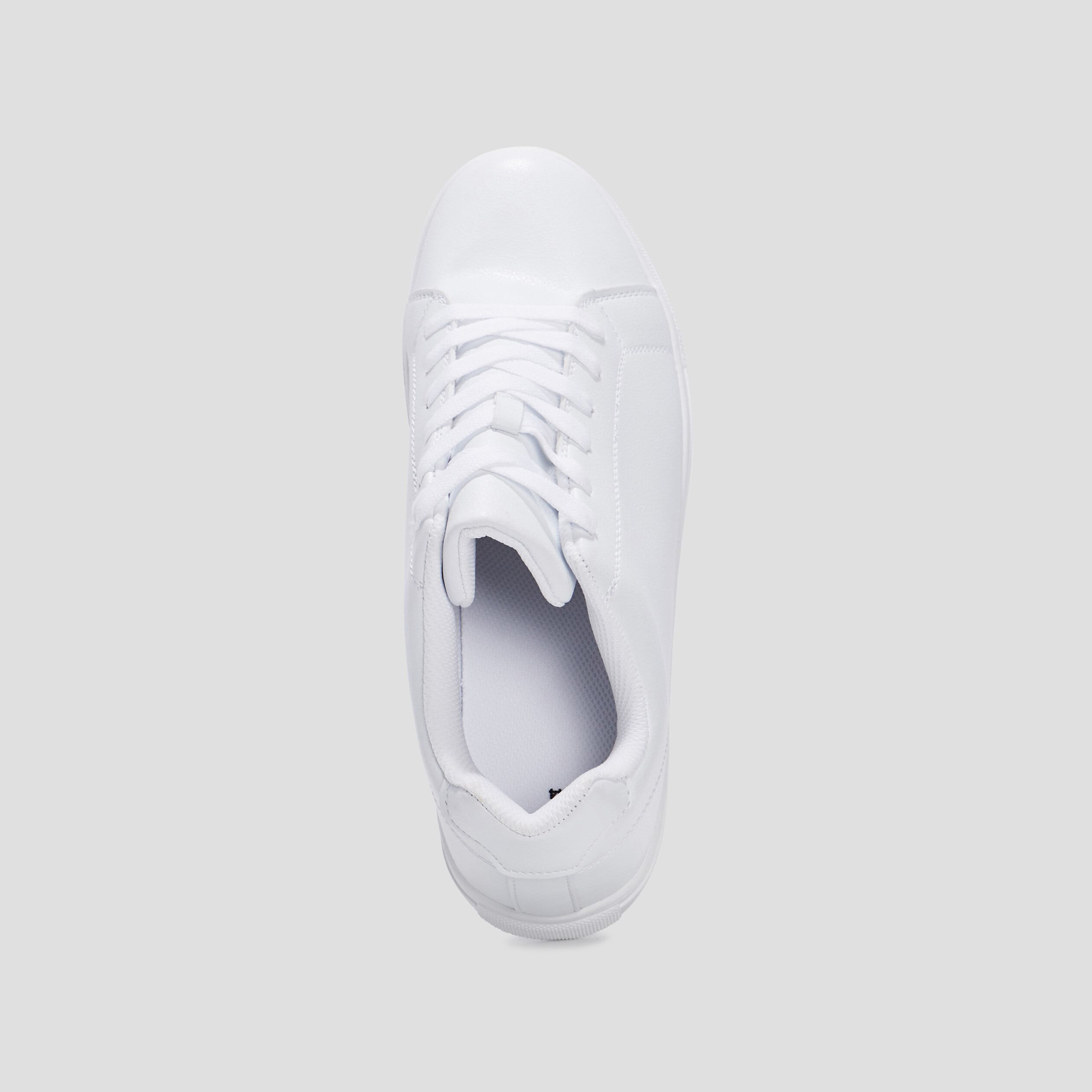Baskets plates blanc homme | La Halle