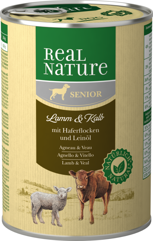 REAL NATURE Hundenassfutter REAL NATURE Senior Lamm & Kalb 12x400 g