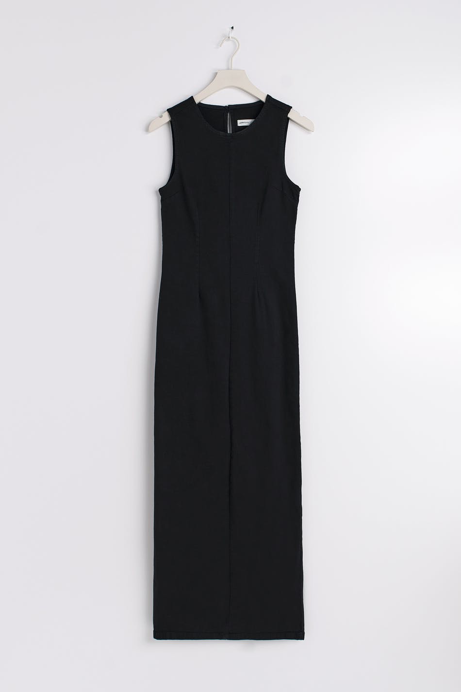 Column denim dress