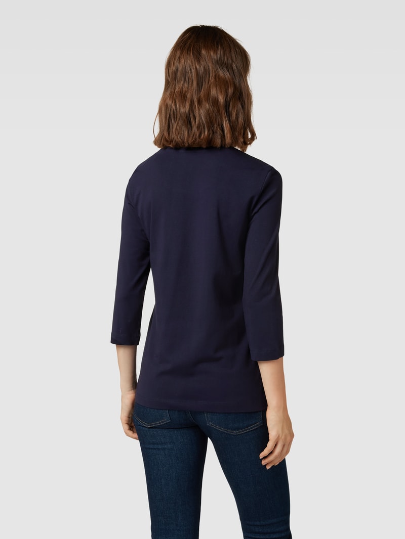 Longsleeve mit 3/4-Arm Modell 'Nicole' in dunkelblau