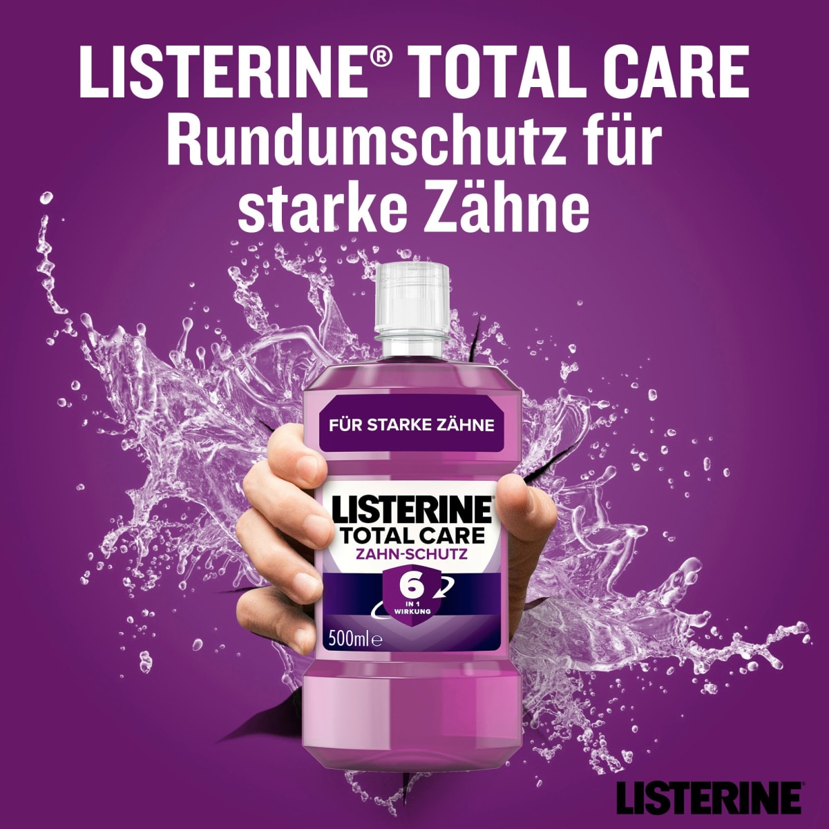 Mundspülung Total Care Zahnschutz, 500 ml