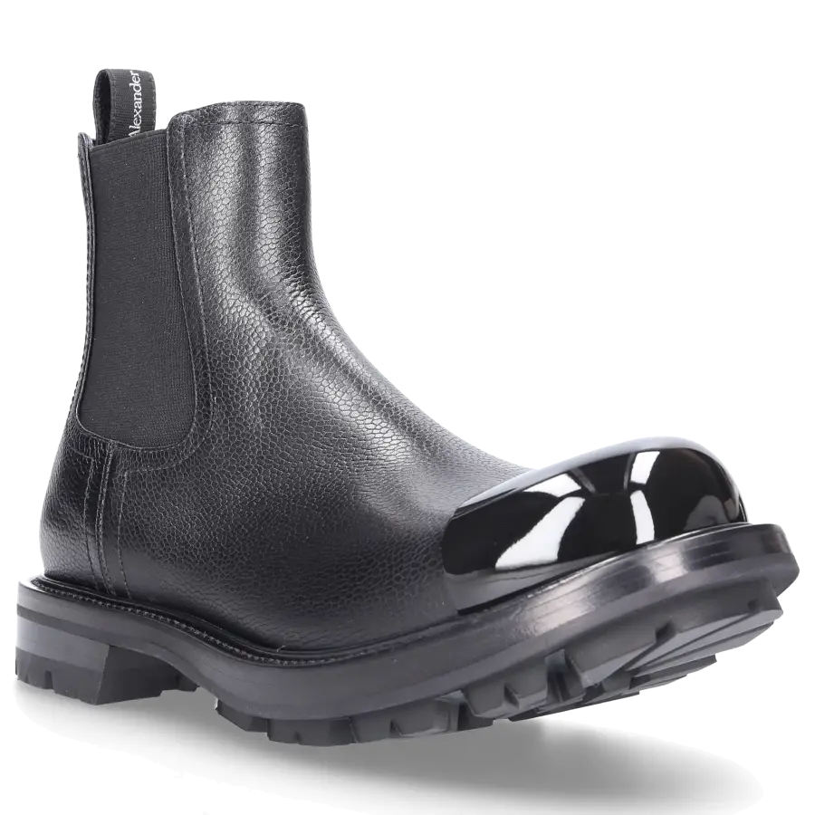 Alexander McQueen - Chelsea Boots WHXH8 Kalbsleder - schwarz
