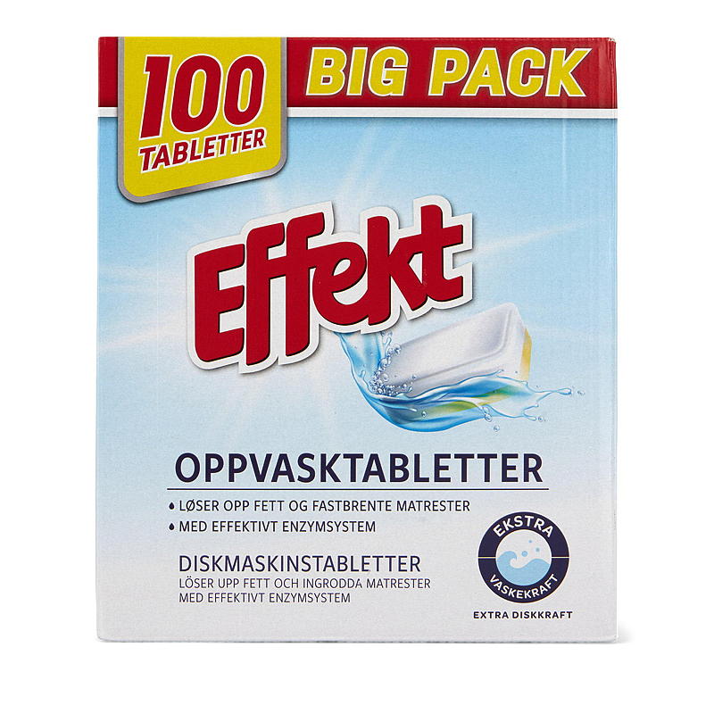 Effekt Maskinoppvask 100 tabl Effekt