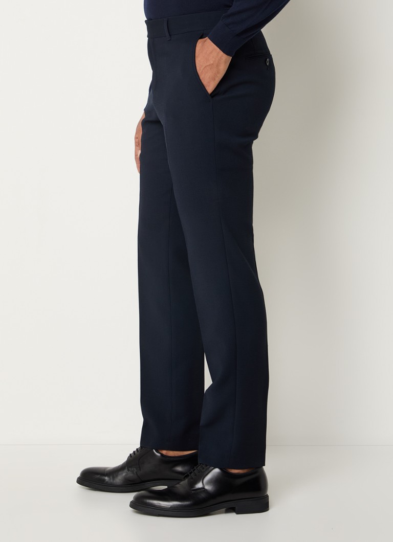 HUGO BOSS C-Genius tapered fit trousers in wool blend with side pockets