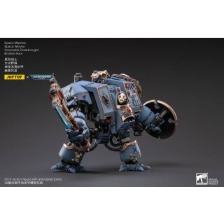 Warhammer 40k Actionfigur 1/18 Space Marines Space Wolves Venerable Dreadnought Brother Hvor 20 cm