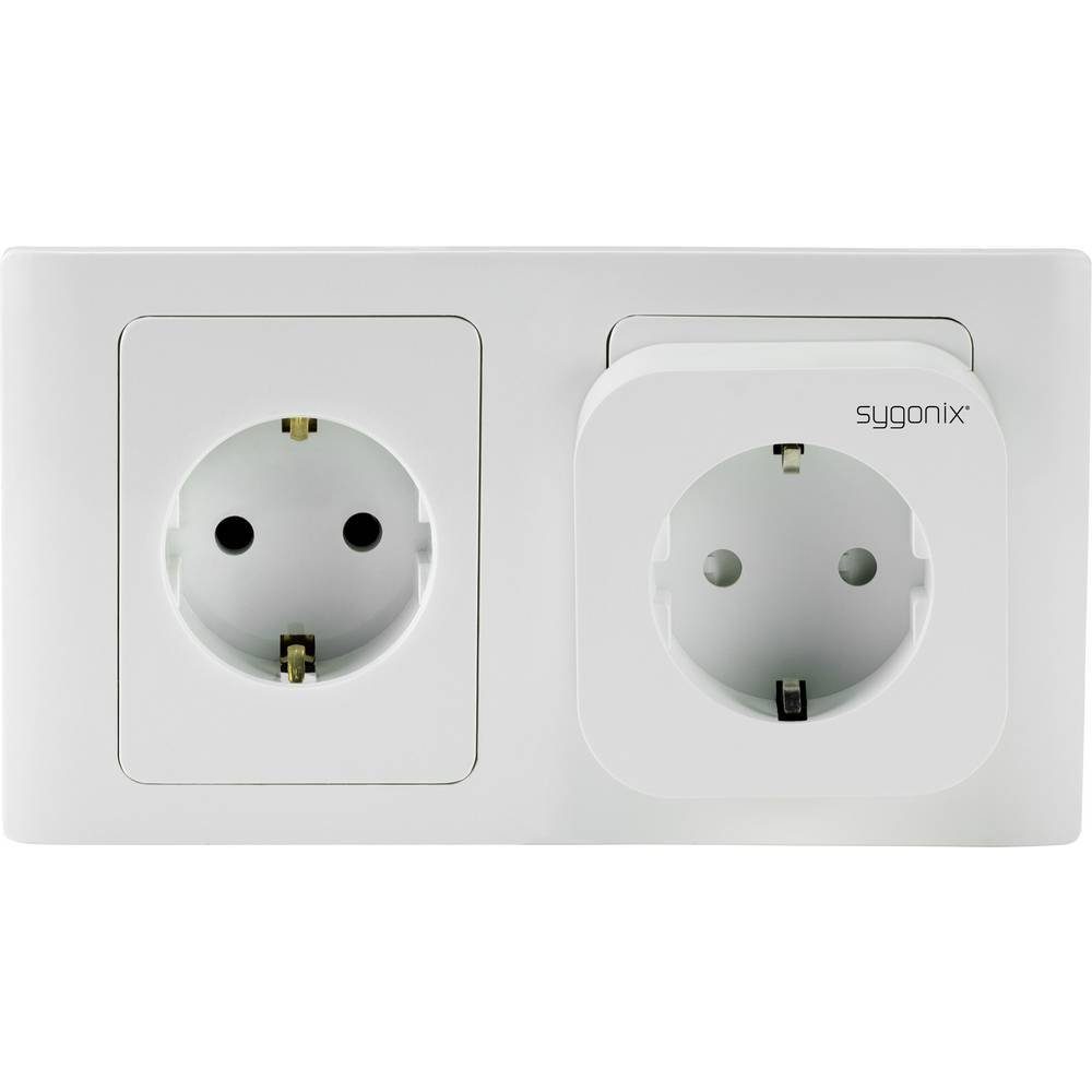 Sygonix Wi-Fi Smart-Home-Steckdose mit Smart-Home-Steuerelement, mit Messfunktion