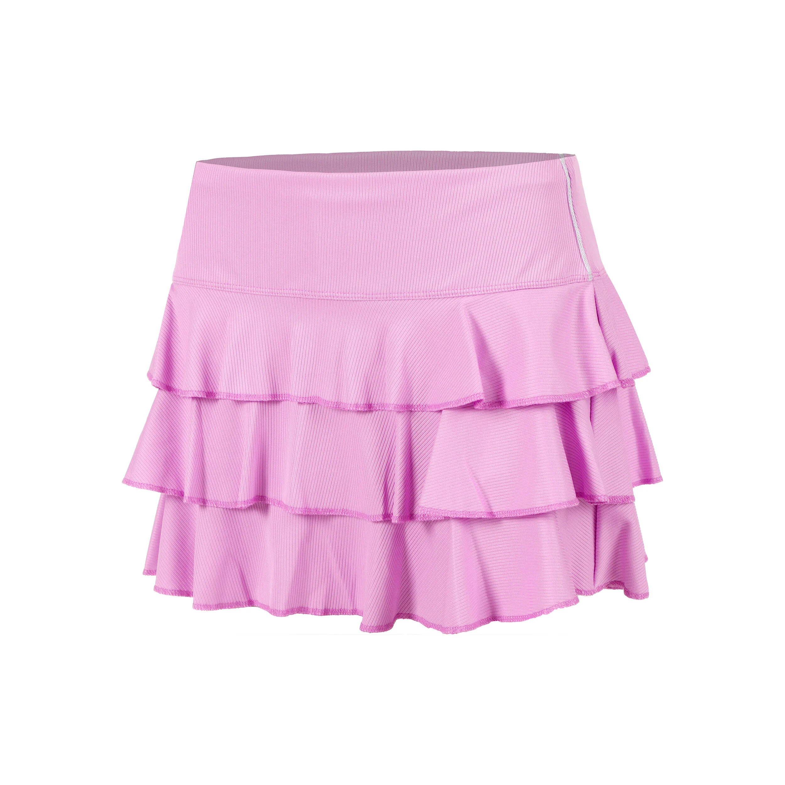 Awesome Ruffle Rock Damen - Rosa
