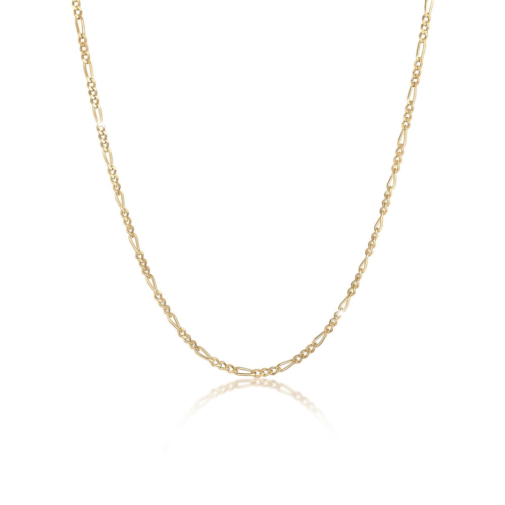 KUZZOI KUZZOI Collier Chaîne de Figaro Basic Trend Massif Oxidée Collier Homme - (925/10 collier
