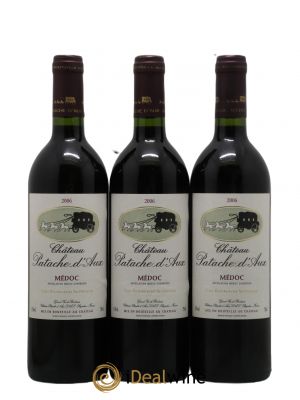 Château Patache d'Aux Cru Bourgeois  2006 - Lot de 3 Bouteilles