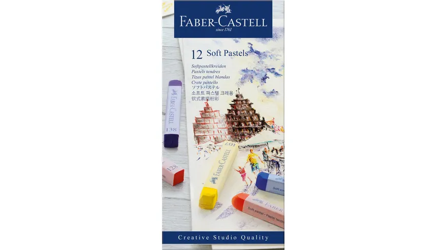 FABER-CASTELL Softpastellkreiden 12er Kartonetui