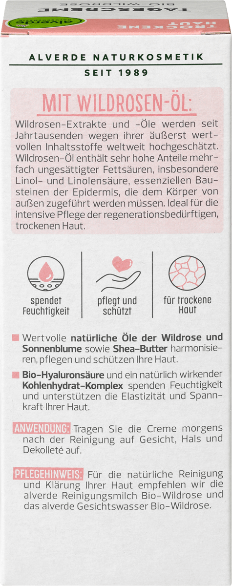 Gesichtscreme Wildrose, 50 ml