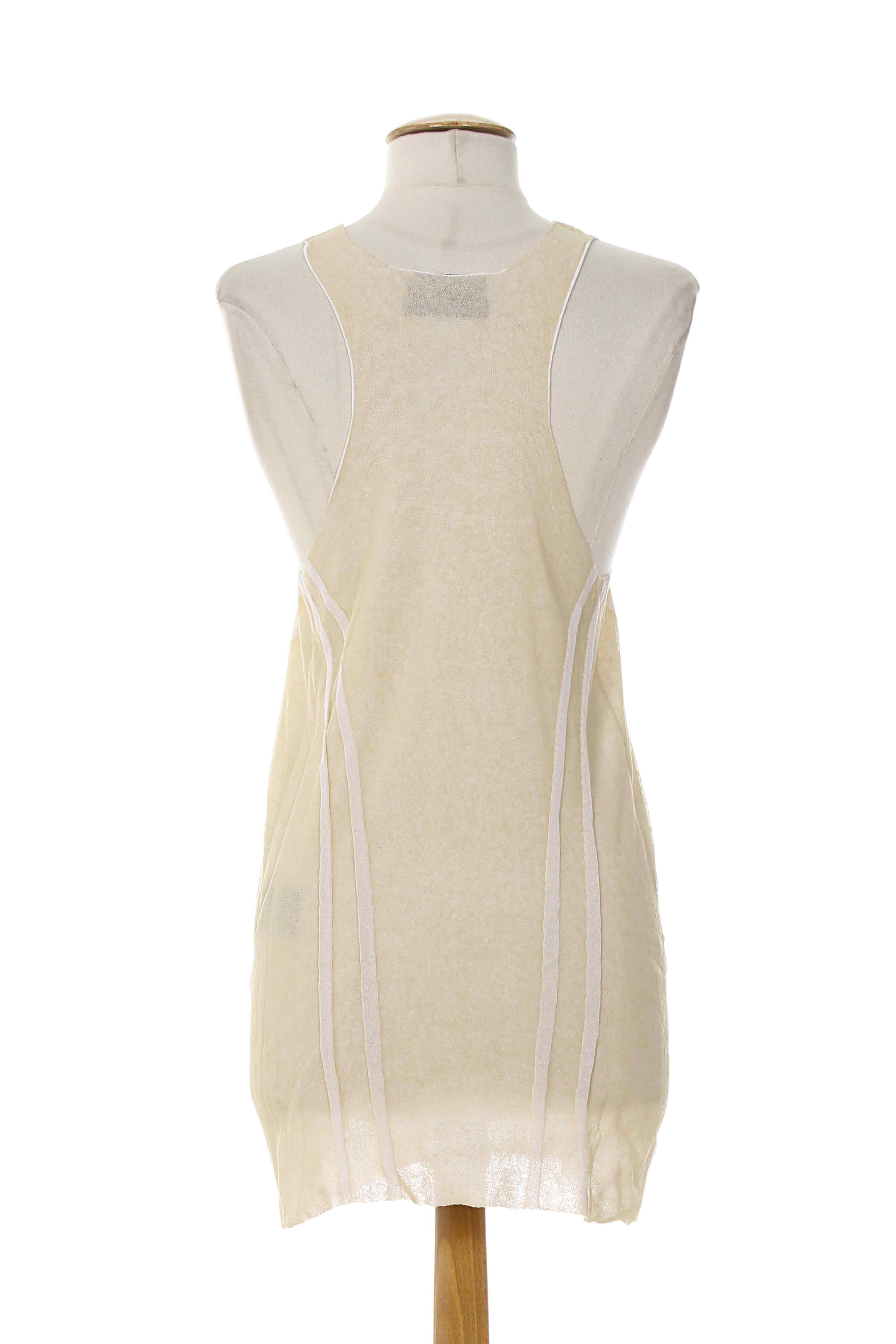 Almalibre Tuniquesansmanche Femme couleur beige