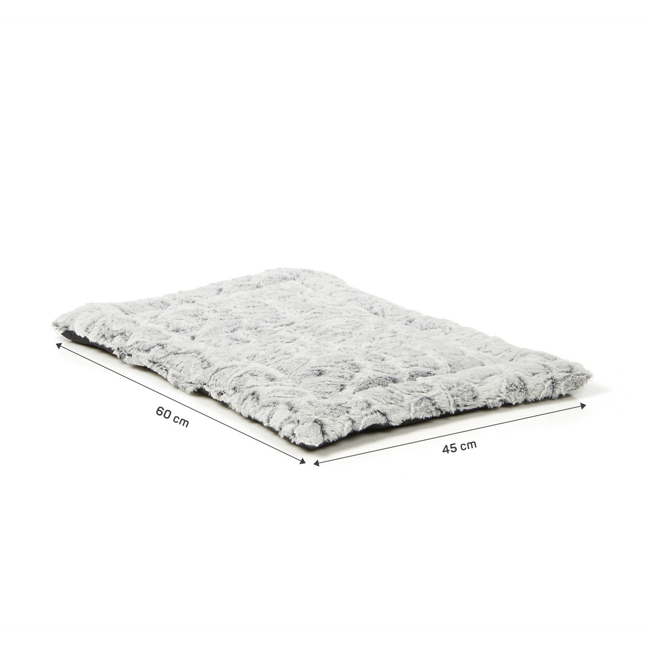 Wallace & Jones Hundebetten Wallace & Jones gepolsterte Plüsch Wendedecke Snow L