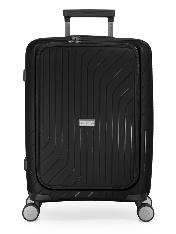 Hauptstadtkoffer TXL - leichtes Handgepäck Laptop-Fach Kabinenkoffer TSA 55cm 40L in Schwarz günstig kaufen S