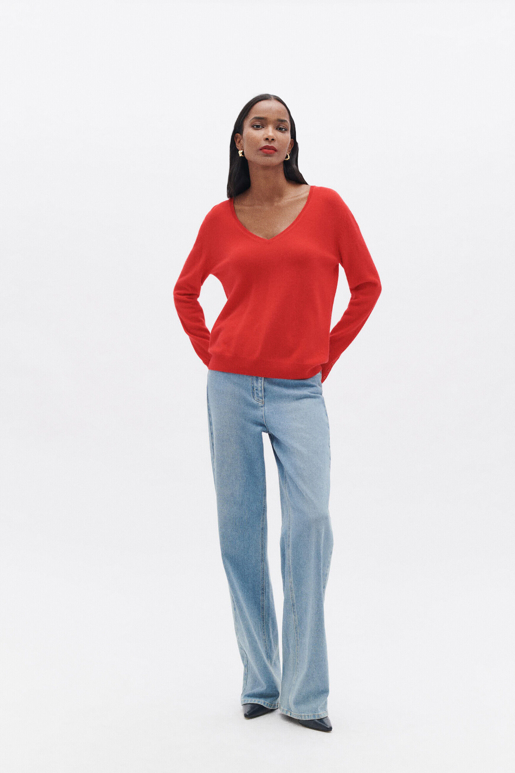 Pull marianne rouge femme