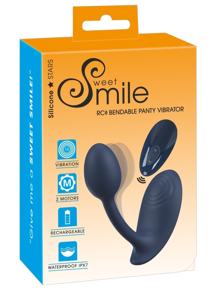 Sweet Smile Panty Vibrator RC Bendable Panty Vibrator in blau günstig kaufen 13 cm