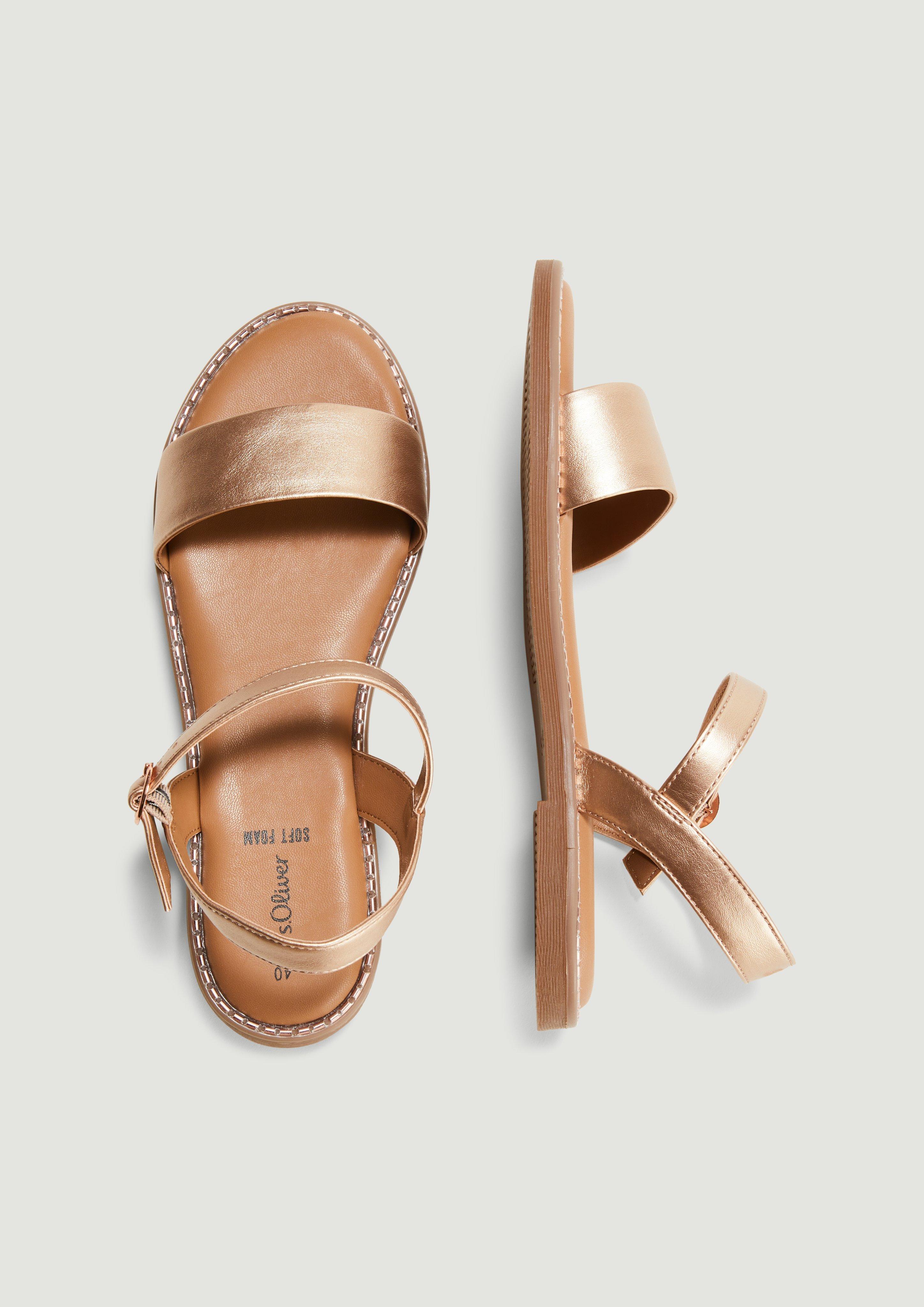 Sandalen mit Glanz-Optik  6007707-937