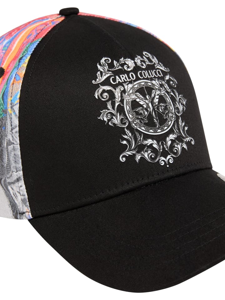Carlo Colucci Baseball Cap Dengg in Schwarz günstig kaufen onesize