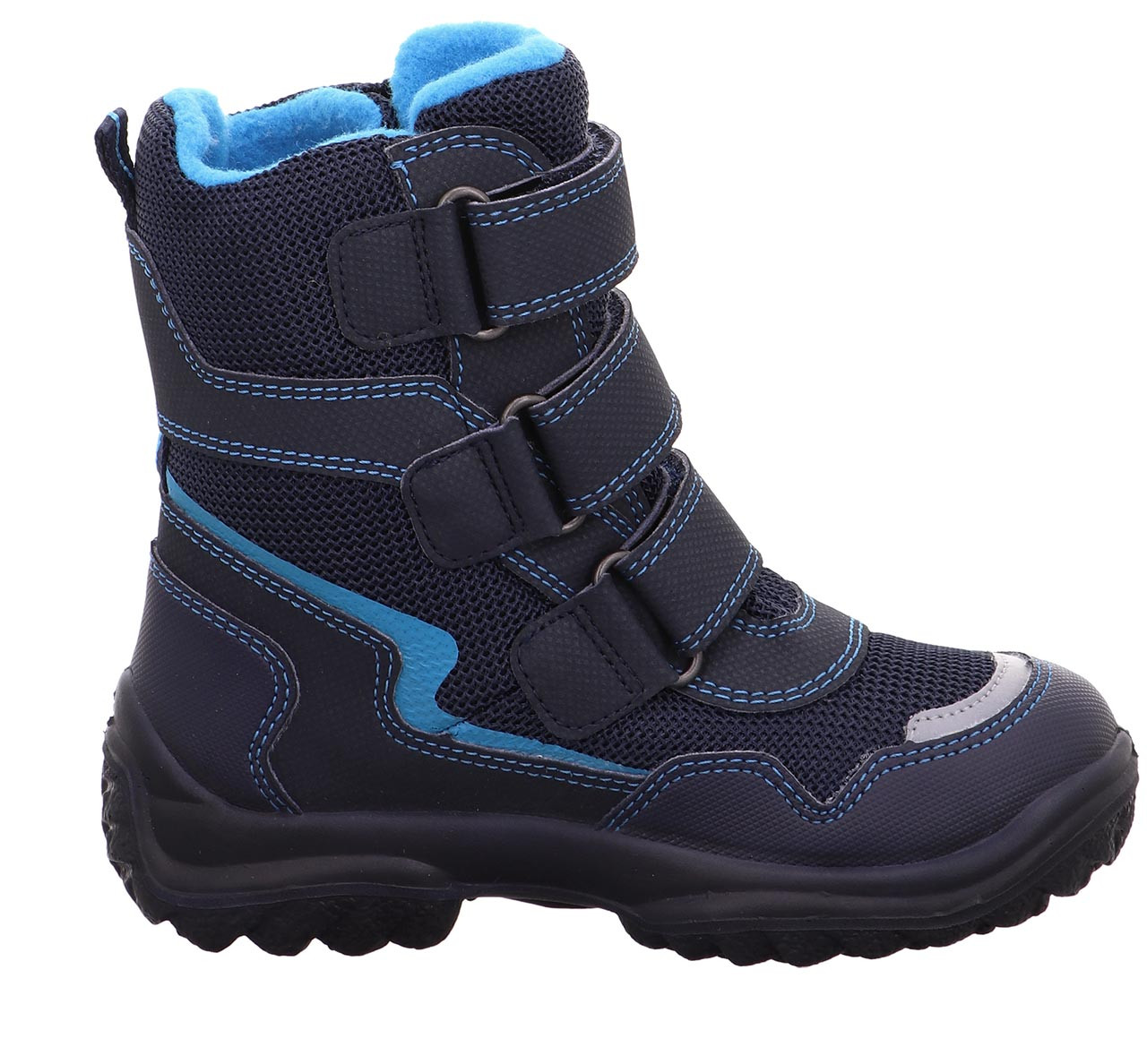 SNOWCAT - Blau/BlauStiefel mit Klettverschluss