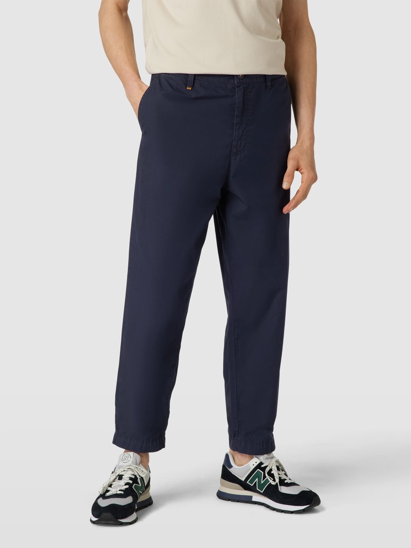 Hose mit Label-Details Modell 'STATUM' in marineblau