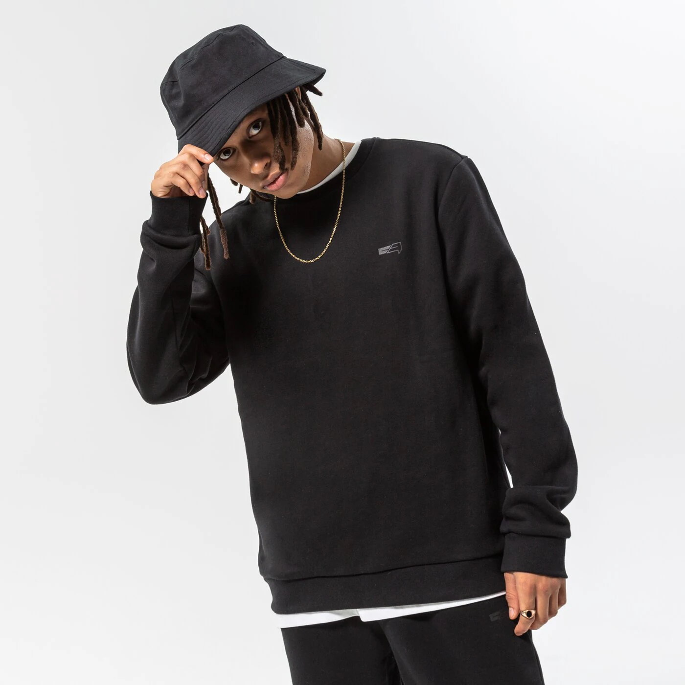CONFRONT SWEATSHIRT CONFRONT CREW MINI LOGO Schwarz