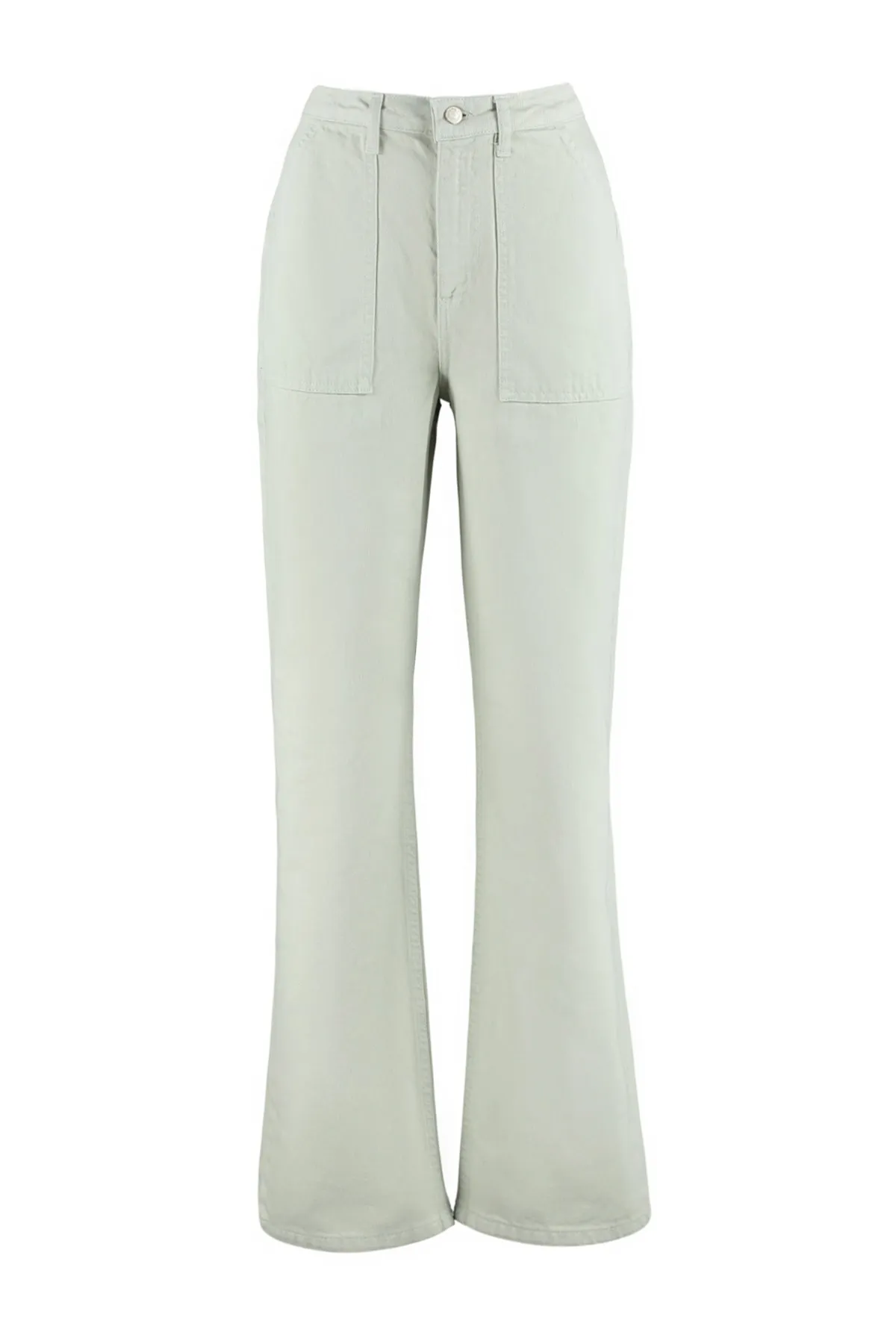 Trendyol Collection  Jeans mit hoher Taille und weitem Bein und Taschendetail in Steinoptik TWOAW22JE0595