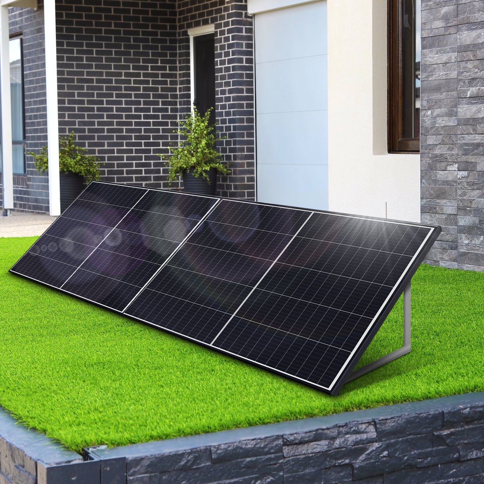 SUNNIVA Solaranlage Balkonkraftwerk 1100W, 800,00 W, Monokristallin, (DEYE Wechselrichter (drosselbar auf 600W oder 800W), Solaranlage Komplettset mit 5m Anschlusskabel für Schuko Steckdose, Balkon Mini-PV Anlage mit WIFI APP und Stromerzeugung Messu