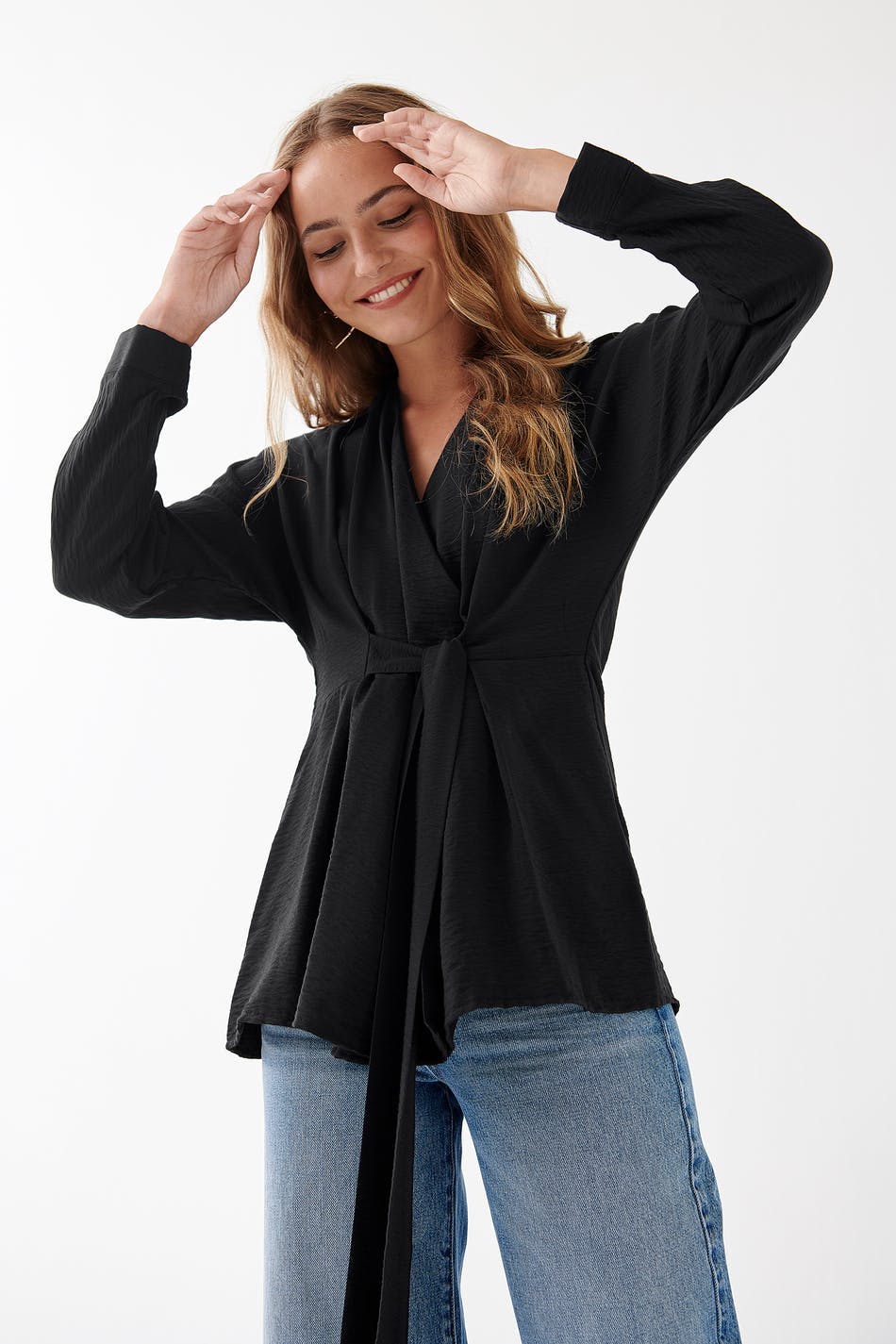Jackie tie blouse