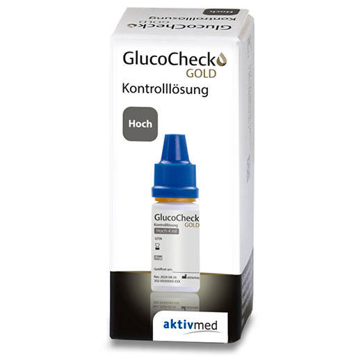 GLUCOCHECK GOLD Kontrolllösung hoch  4 ml  Flüssigkeit