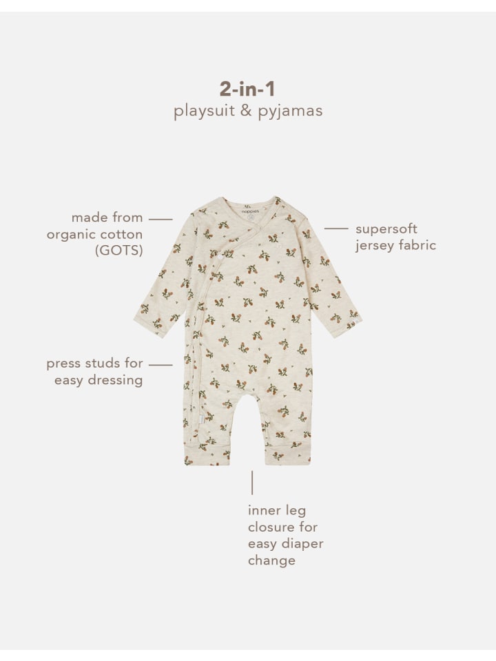 Noppies Strampler Noumea in Oatmeal günstig kaufen