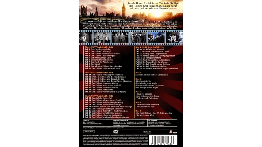 Sherlock Holmes - Die grosse Gesamtbox  [9 DVDs]