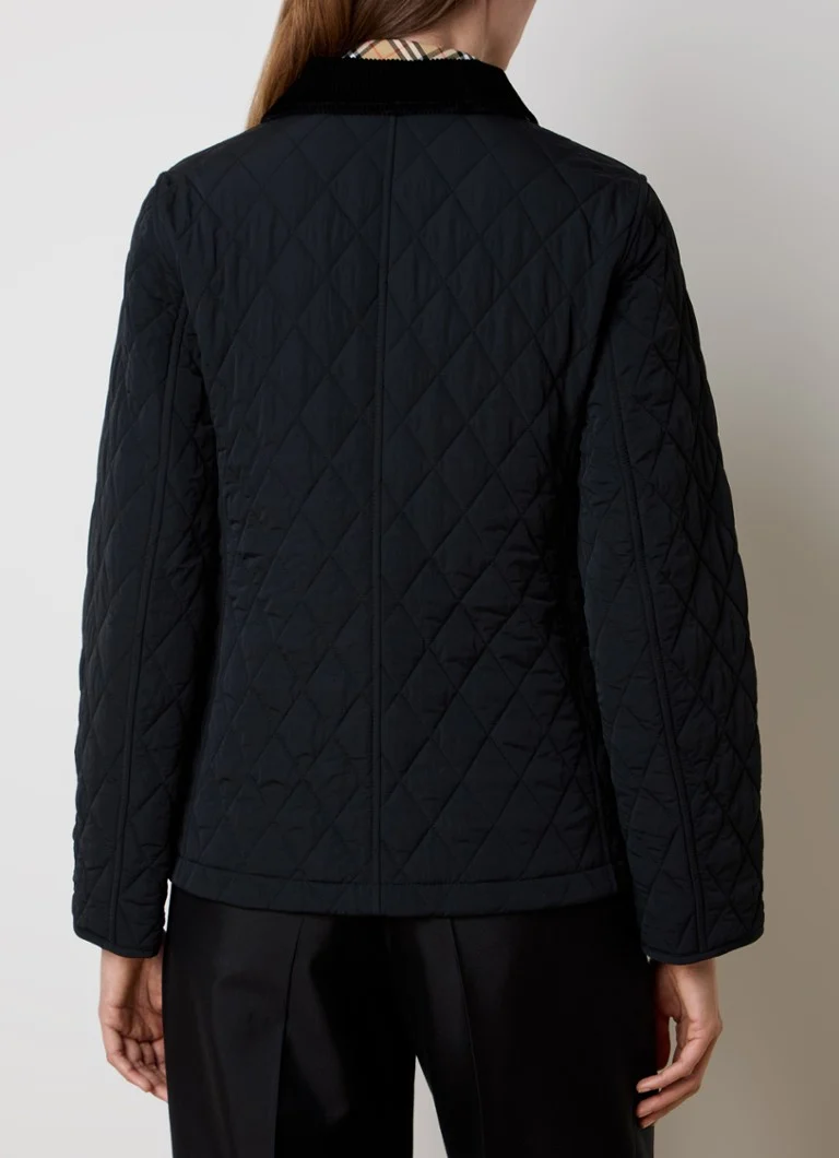 Burberry Quilted jacket with patch pockets and quilt pattern