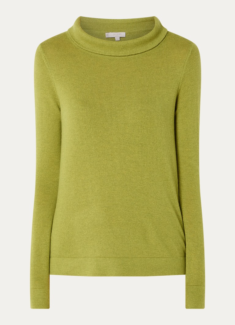 Hobbs Audrey Feinstrickpullover aus Kaschmirmischung mit Stehkragen