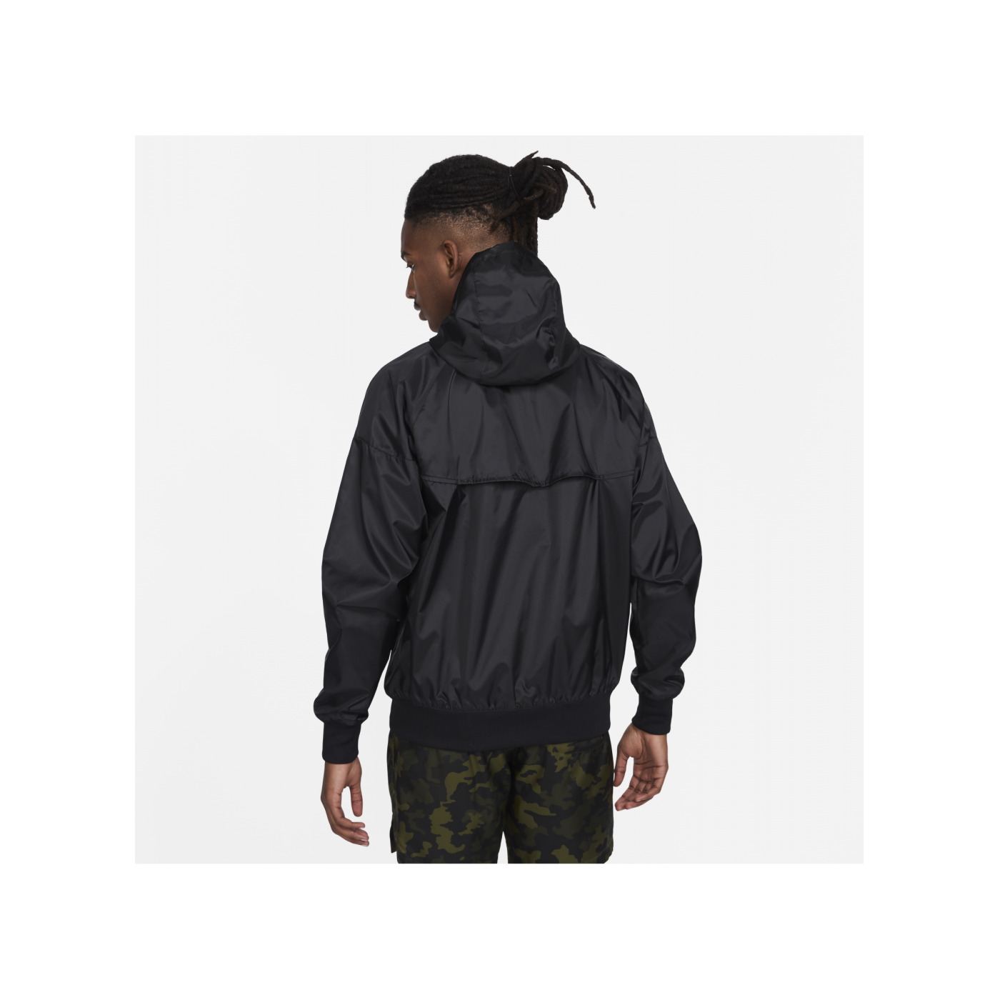 Nike Woven Windrunner Kapuzenjacke Schwarz 010