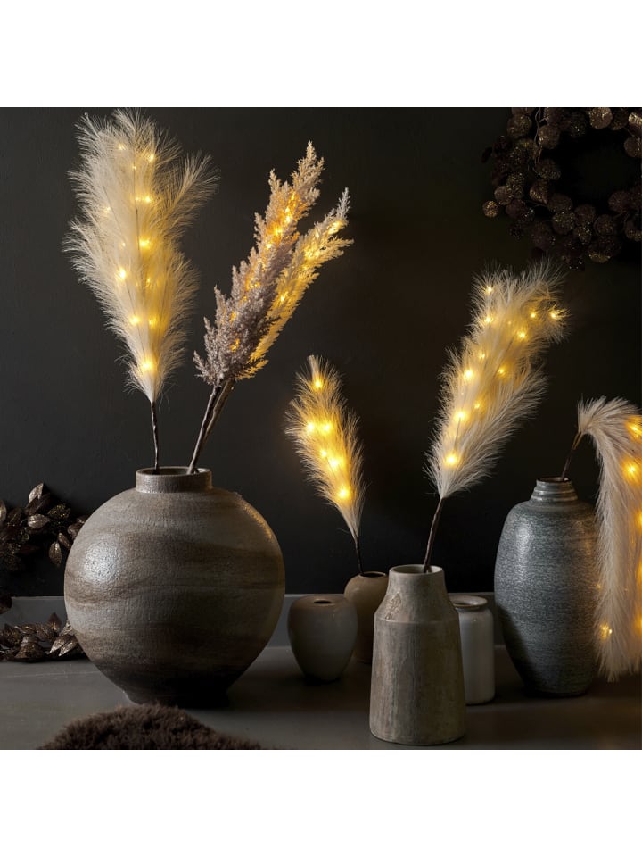 MARELIDA LED Zweig Pampasgras leuchtend Dekozweig H: 70cm in braun günstig kaufen onesize