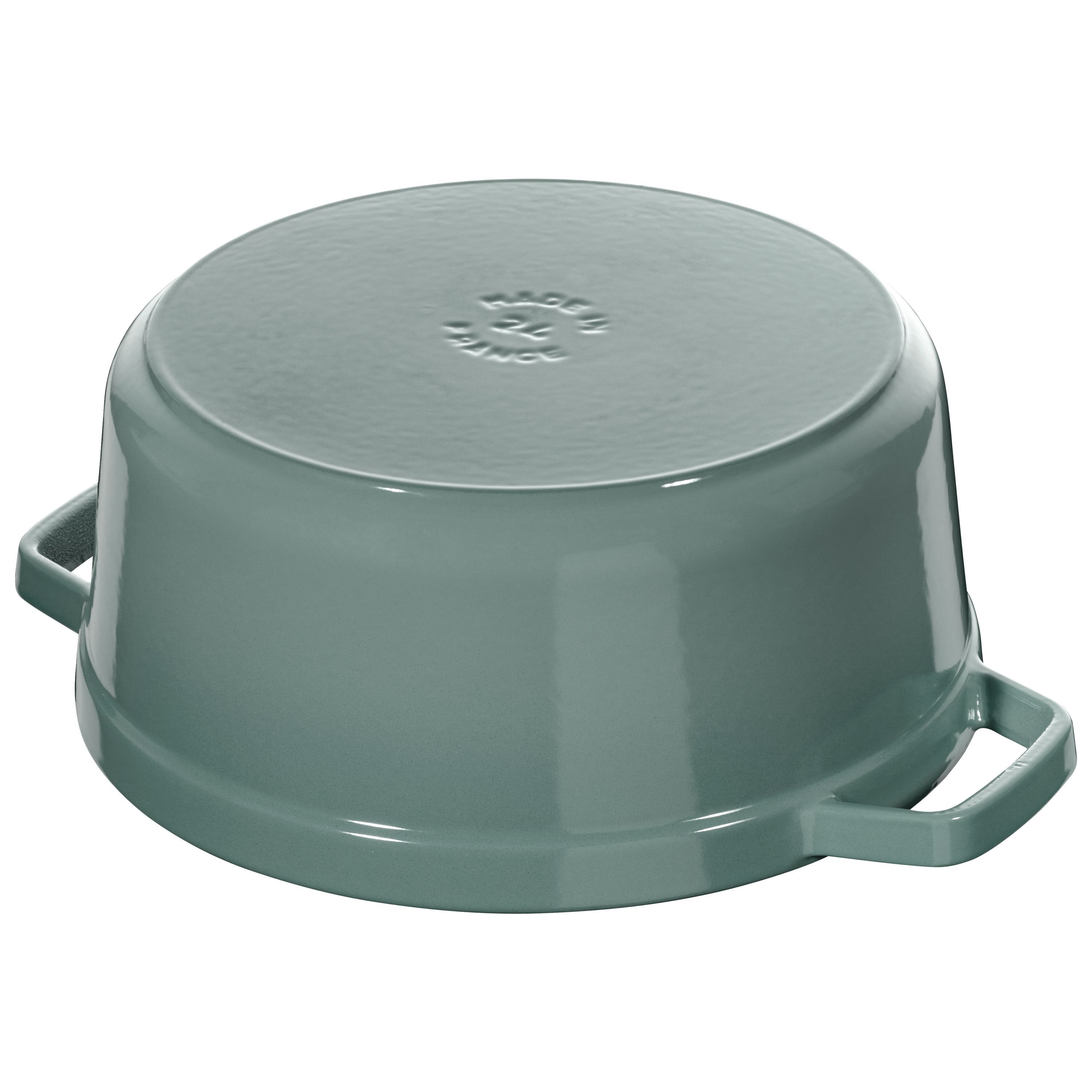 Cocotte 24 cm, rund, Eukalyptus, Gusseisen