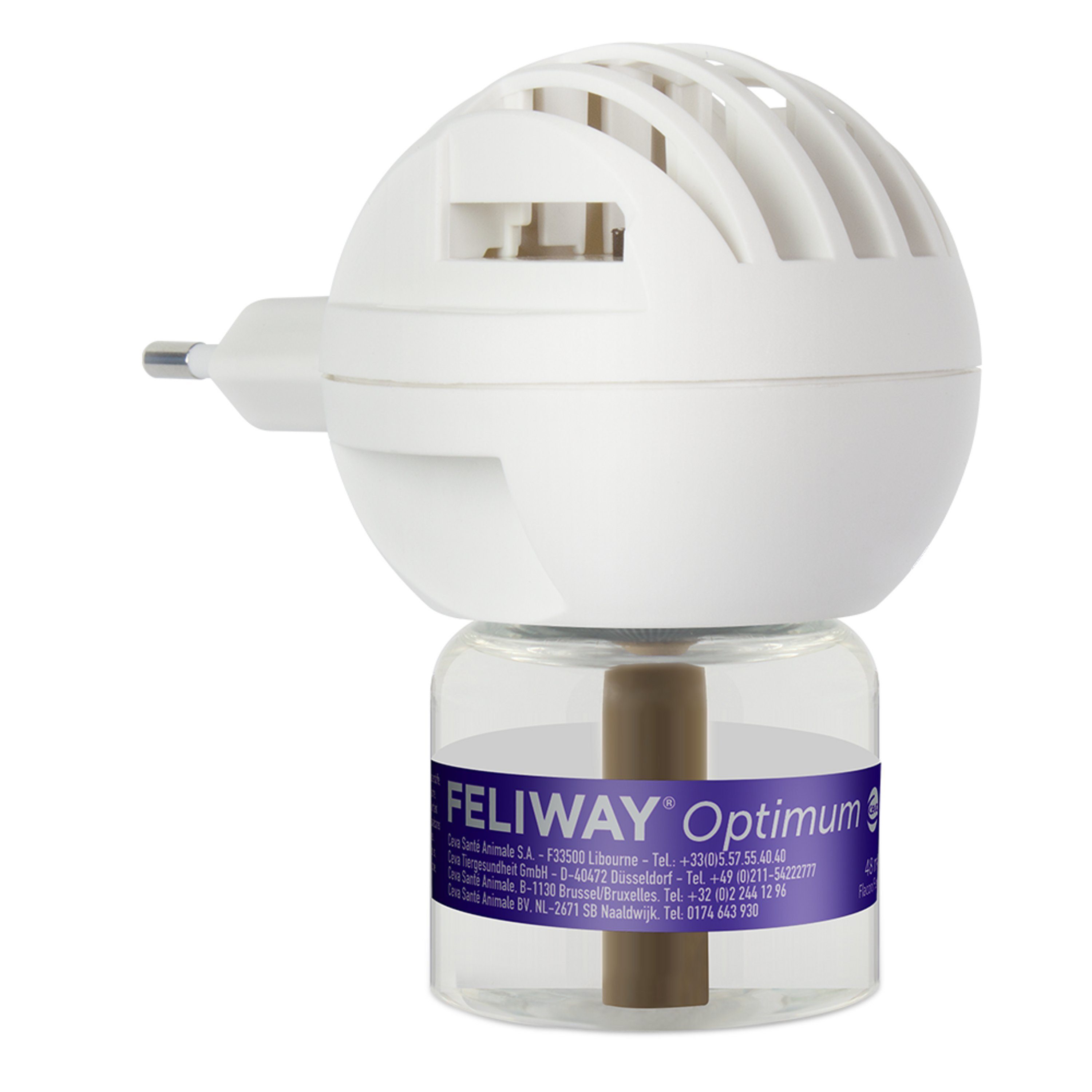 Feliway Katzenstreu FELIWAY® Optimum Verdampfer + 30 Tage Nachfüllflakon 48ml – für noch ausgeglichenere Katzen