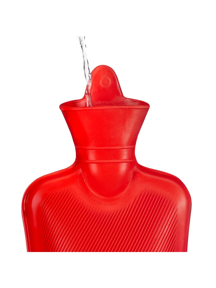 relaxdays Wärmflasche in Rot - 1 l günstig kaufen onesize