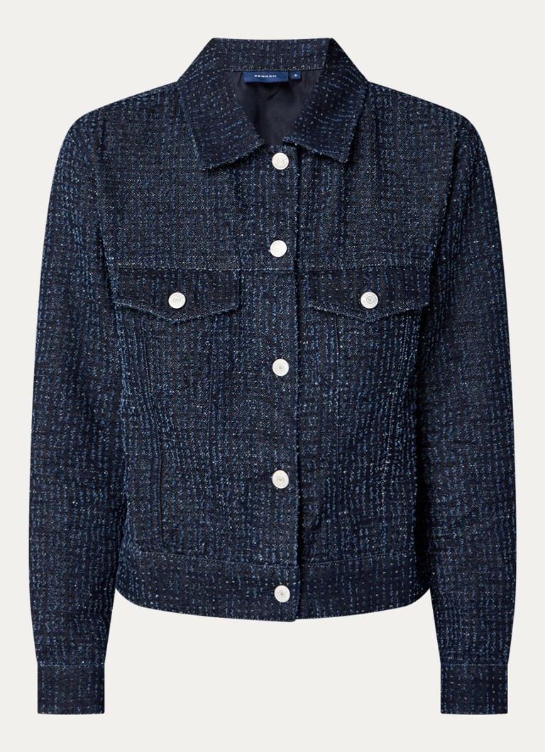 Jachetă din denim Denham Kazuko cu buzunare la piept
