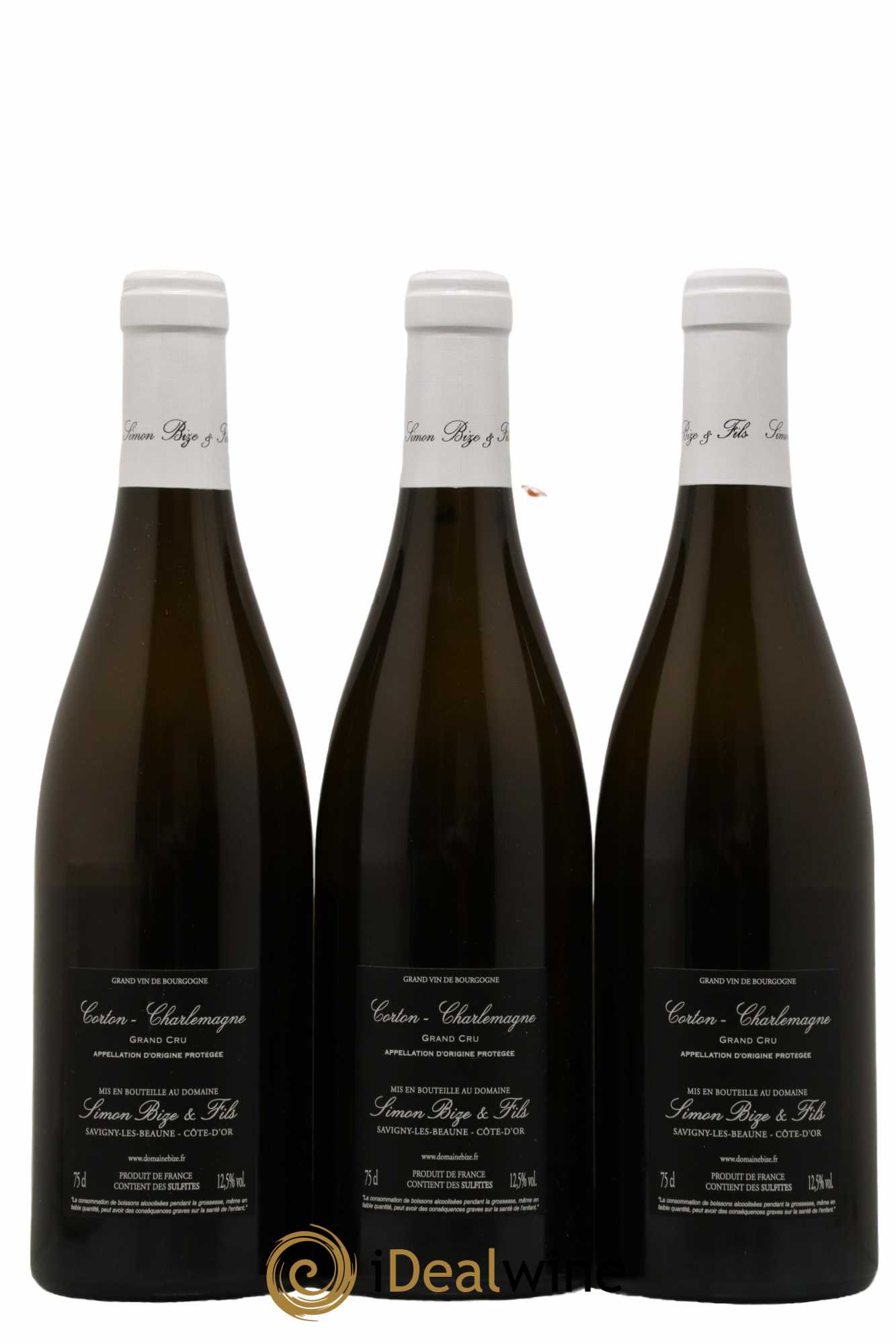 Corton-Charlemagne Grand Cru Simon Bize & Fils  2021 - Lot de 3 Bouteilles