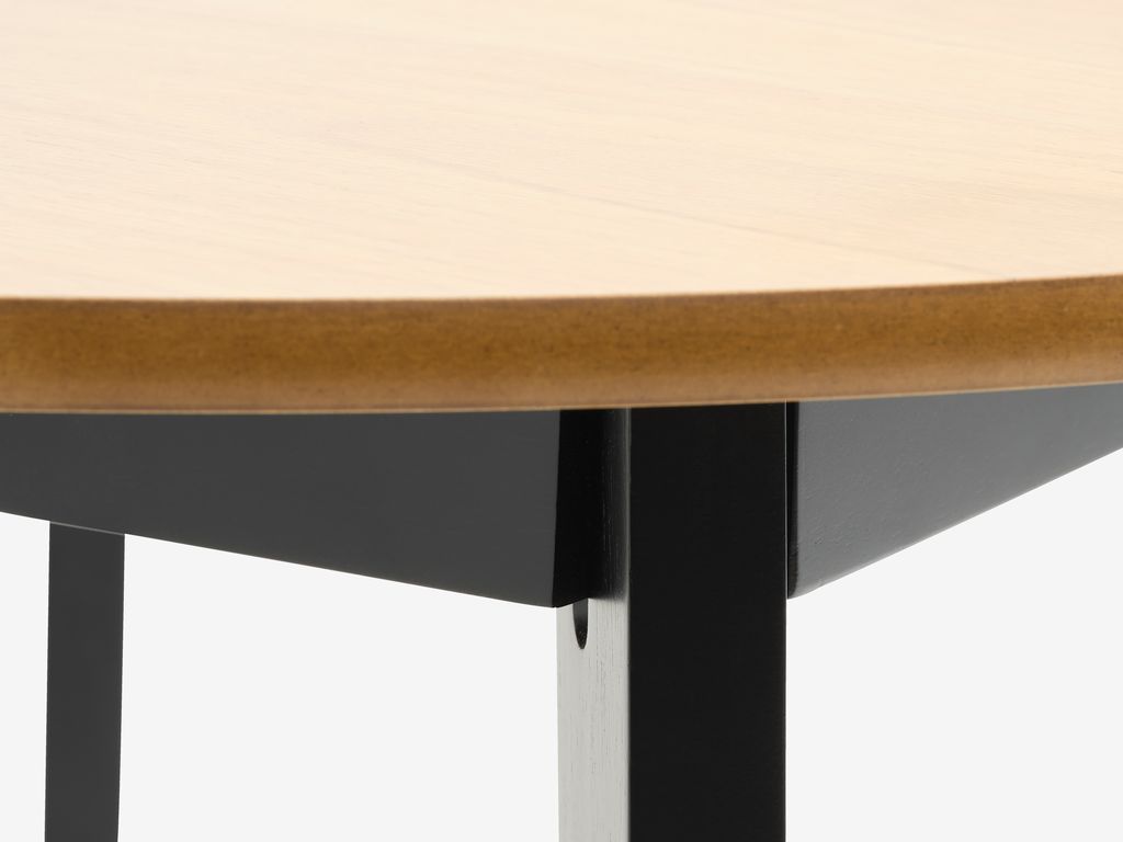 JEGIND Stół do jadalni JEGIND Ø105 dąb/czarny