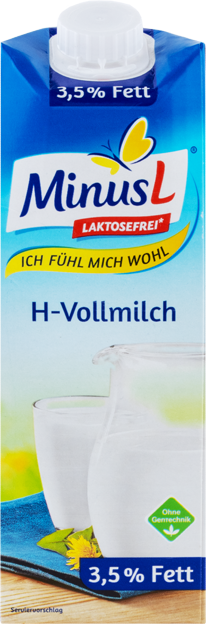 Minus L H-Milch 3,5% laktosefrei