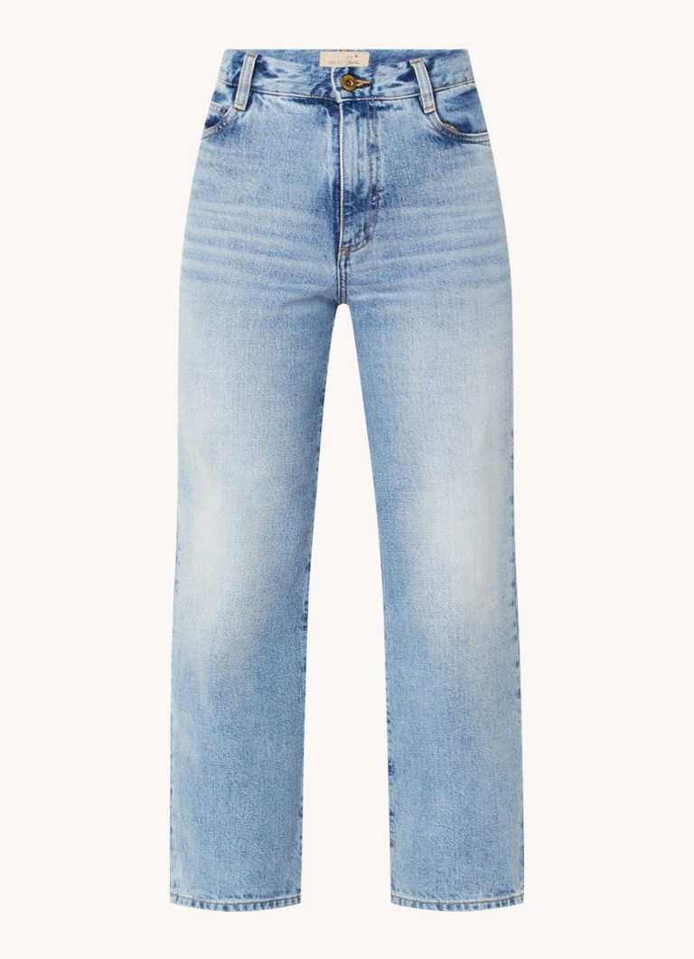 Jeans a vita alta Sessùn Bay Cruise, taglio ampio e corto, lavaggio chiaro