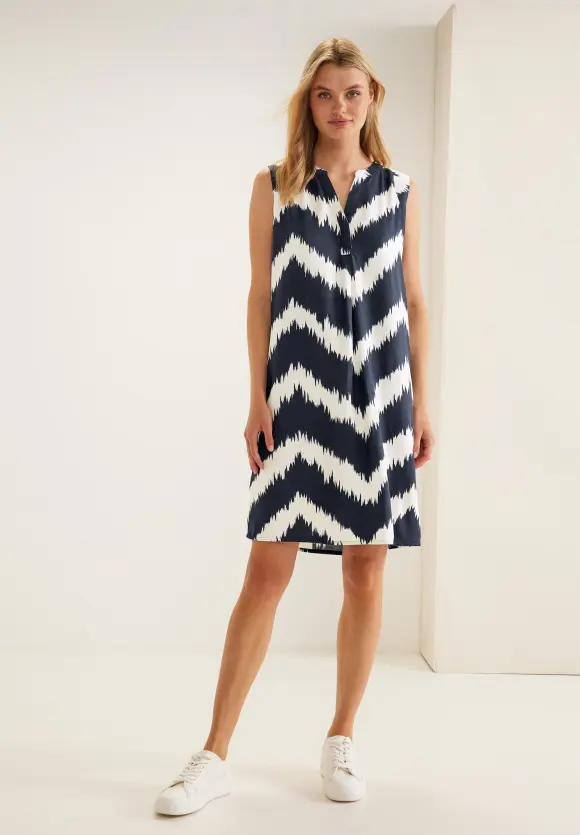 Street One Kleid mit Zick Zack Print