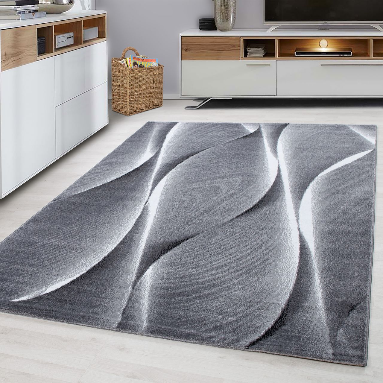 Ayyildiz Teppich, PARMA 9310, BLACK, 140 x 200 cm
