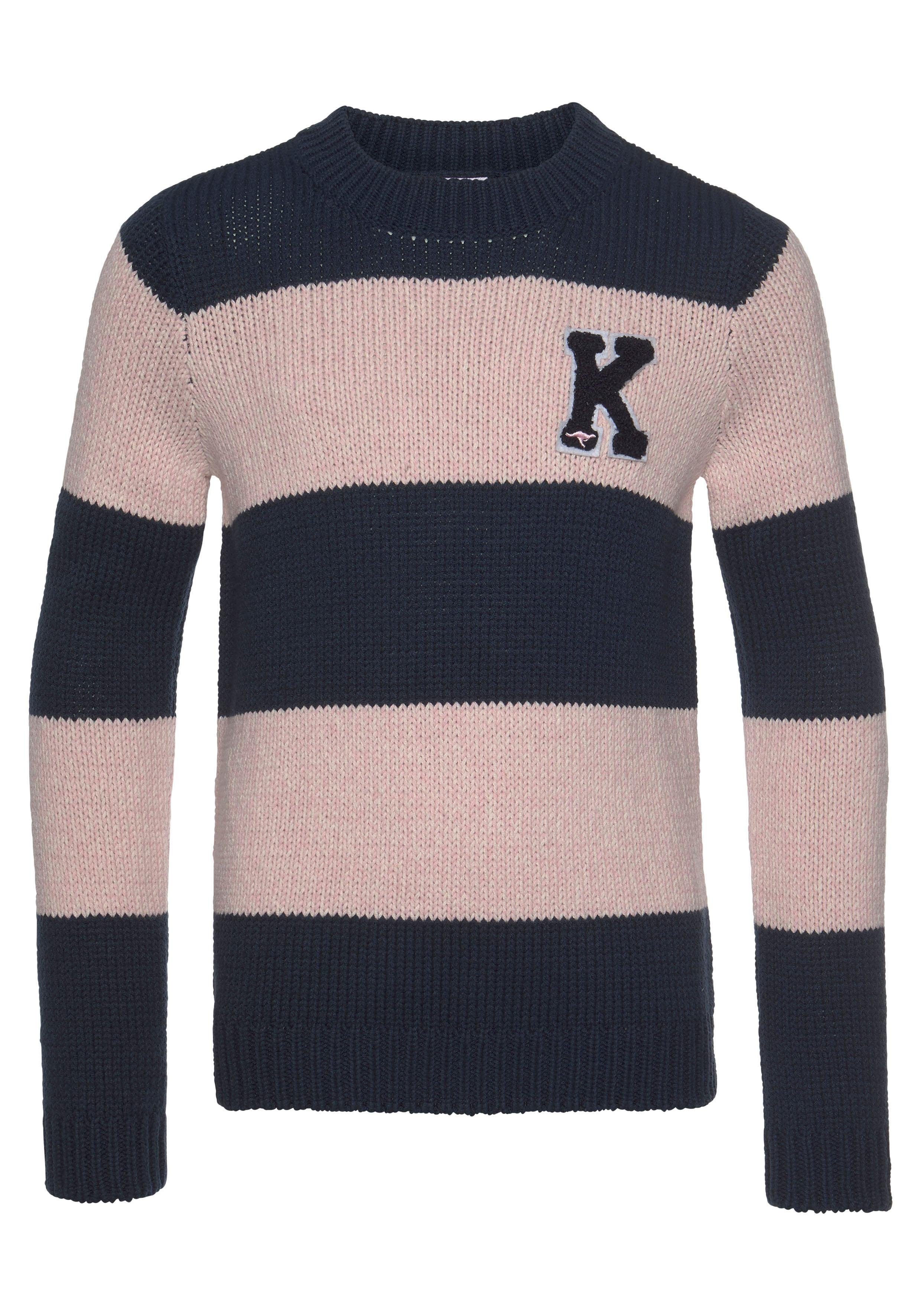 KangaROOS Strickpullover in modischer Streifenoptik
