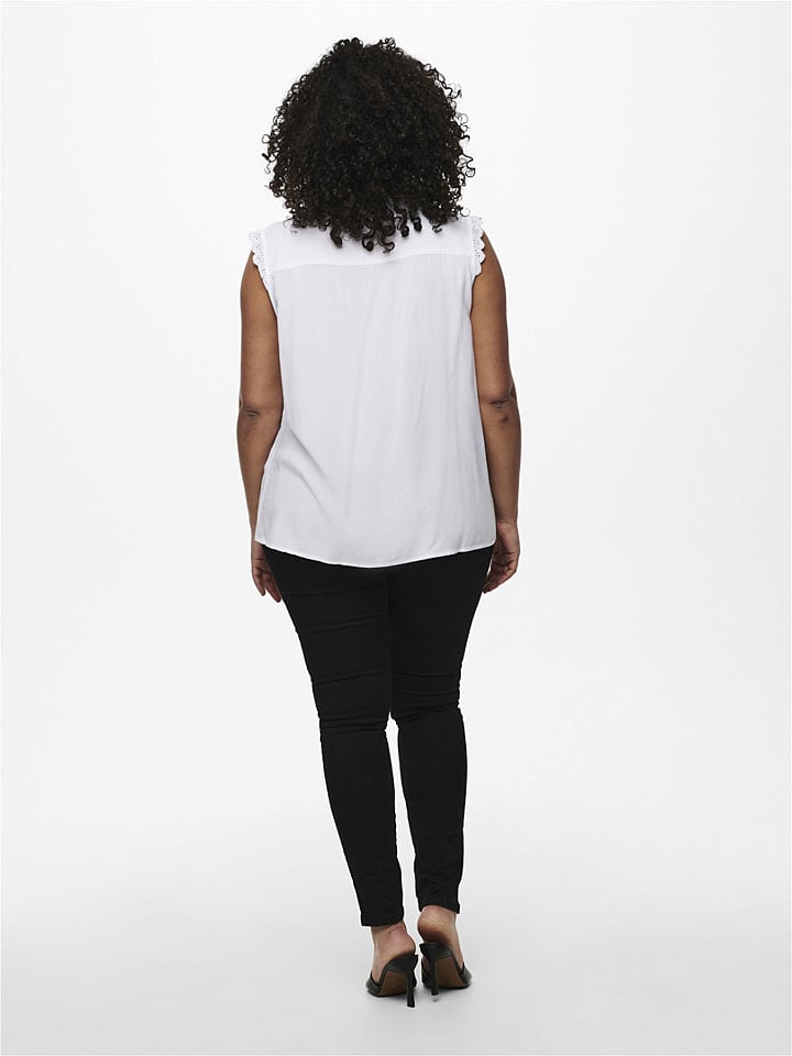 ONLY Carmakoma Bluse in Weiß günstig kaufen