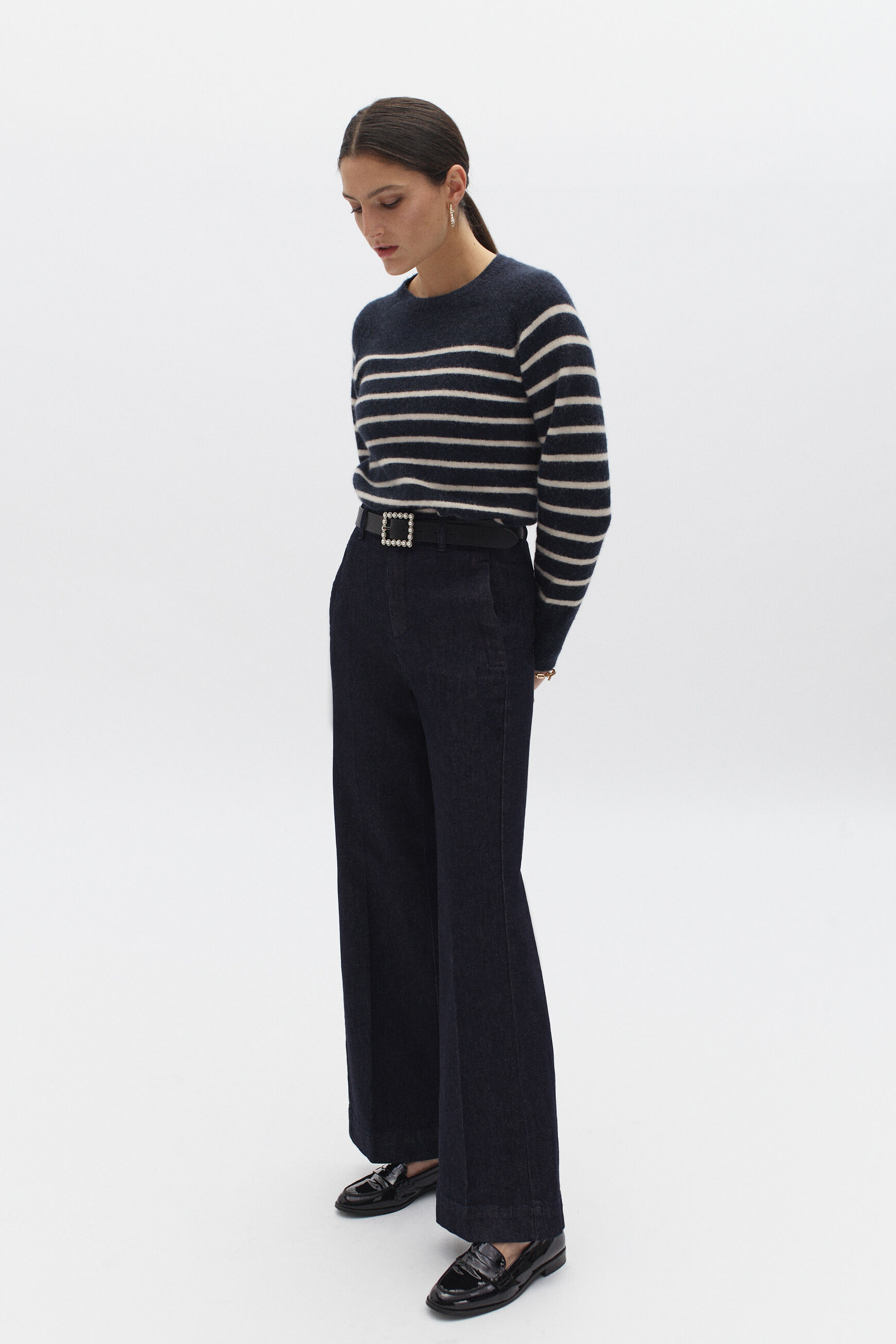 pull fabian bleu marine femme