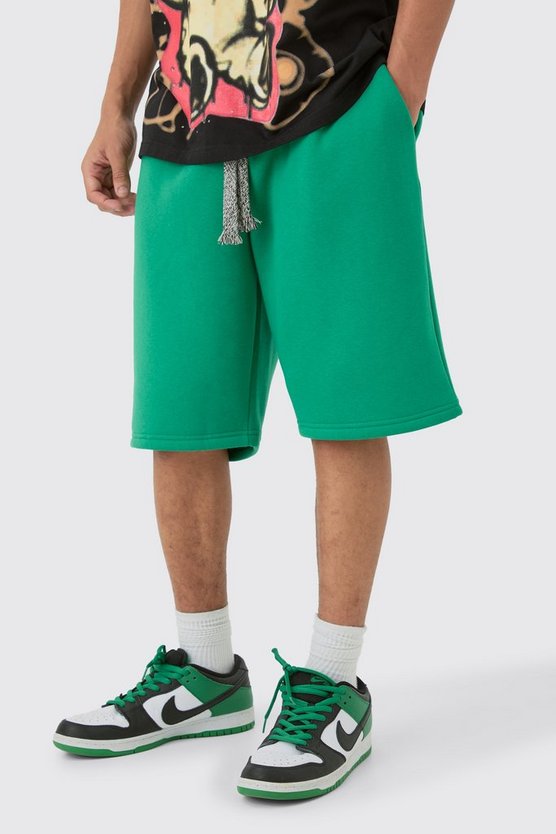 Lockere klobige Shorts mit Kordelzug