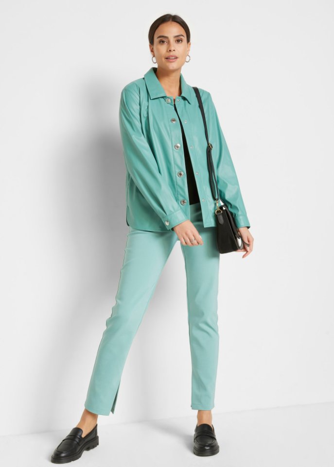 Lederimitat Blusenjacke